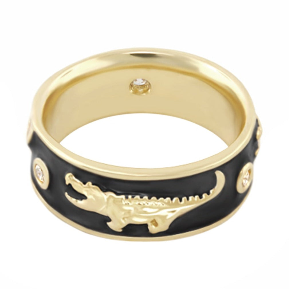 Animal Paradise Ring — Alligator Band