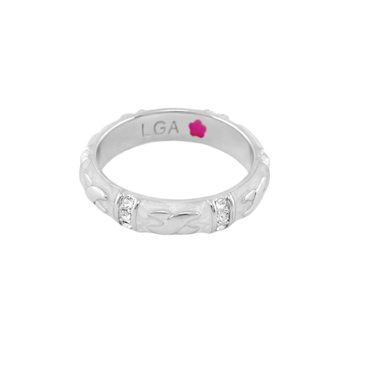Elegant Hugs Stackable Ring