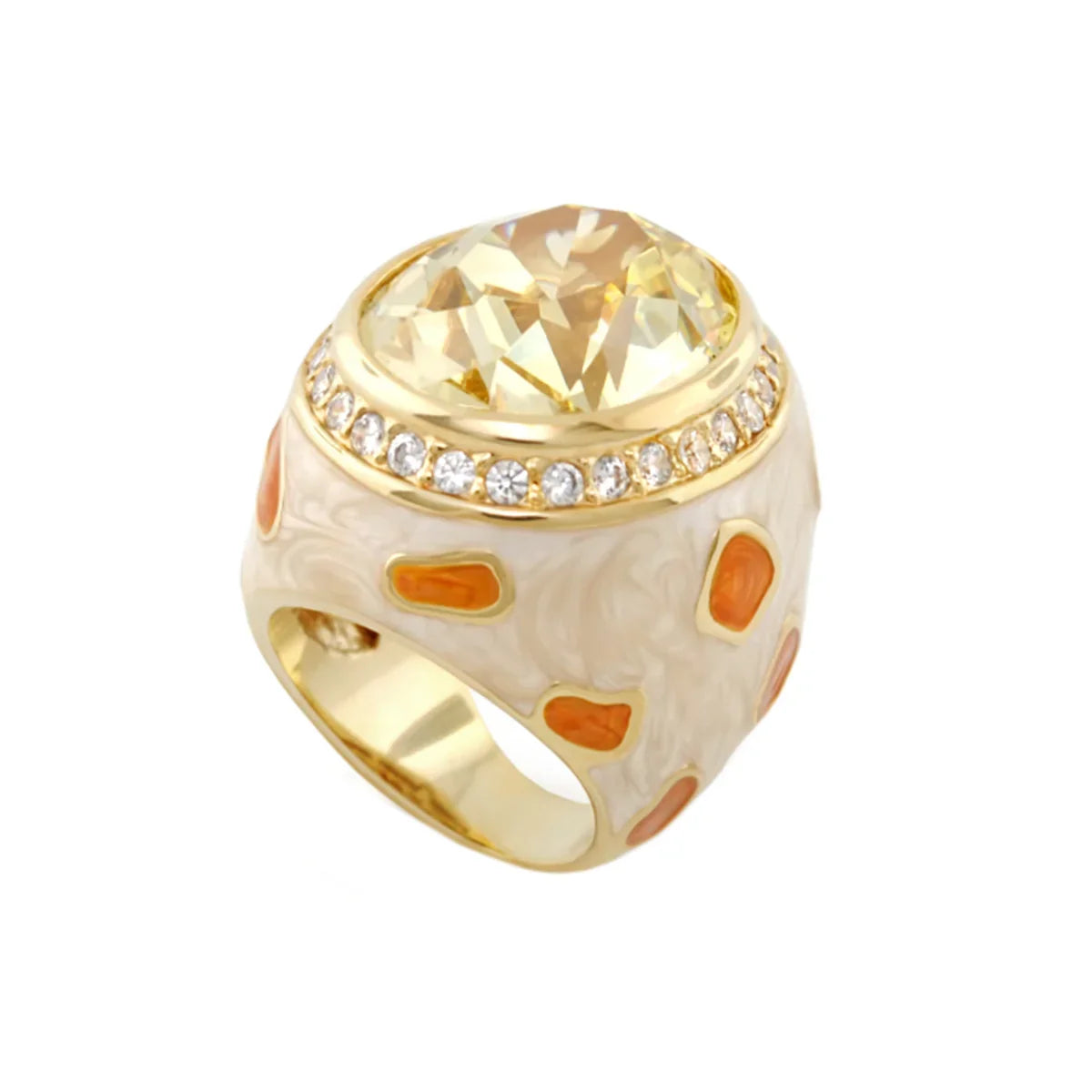 Animal Paradise Ring — Spotted Crystal Dome