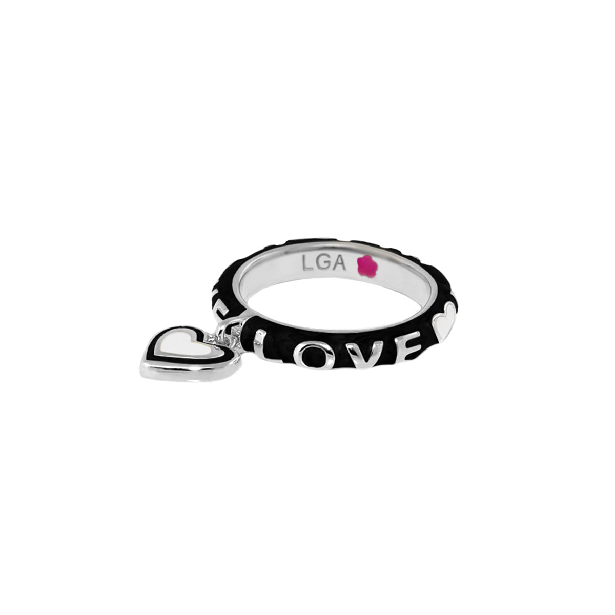 Charming 2 Stackable Ring — Love Heart Charm