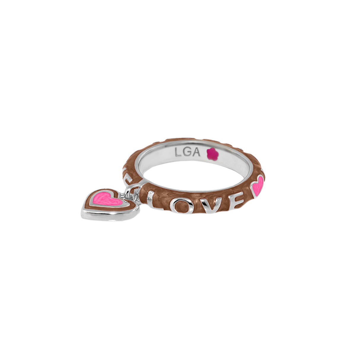 Charming 2 Stackable Ring — Love Heart Charm
