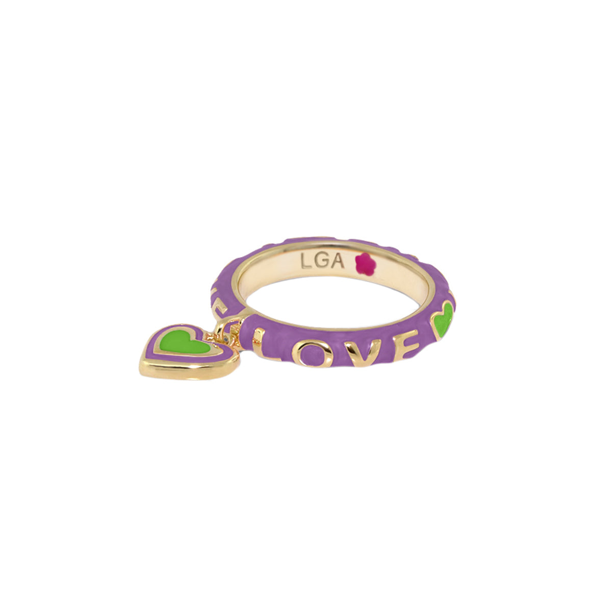 Charming 2 Stackable Ring — Love Heart Charm
