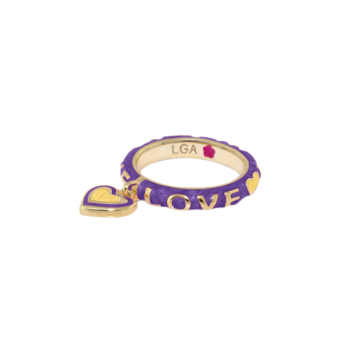Charming 2 Stackable Ring — Love Heart Charm