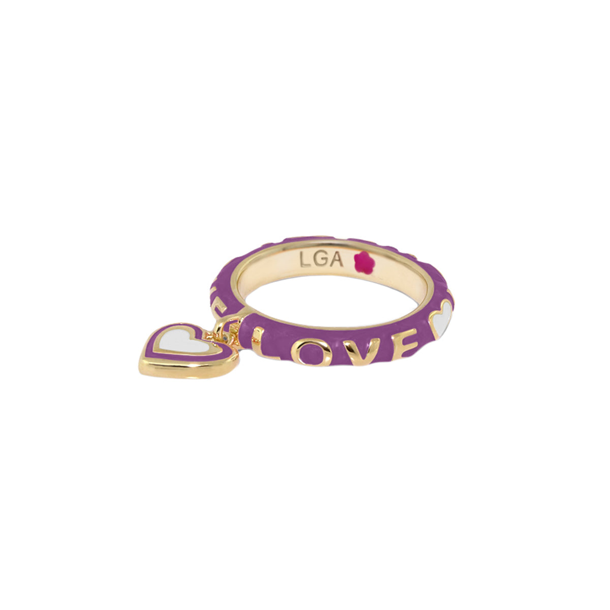 Charming 2 Stackable Ring — Love Heart Charm