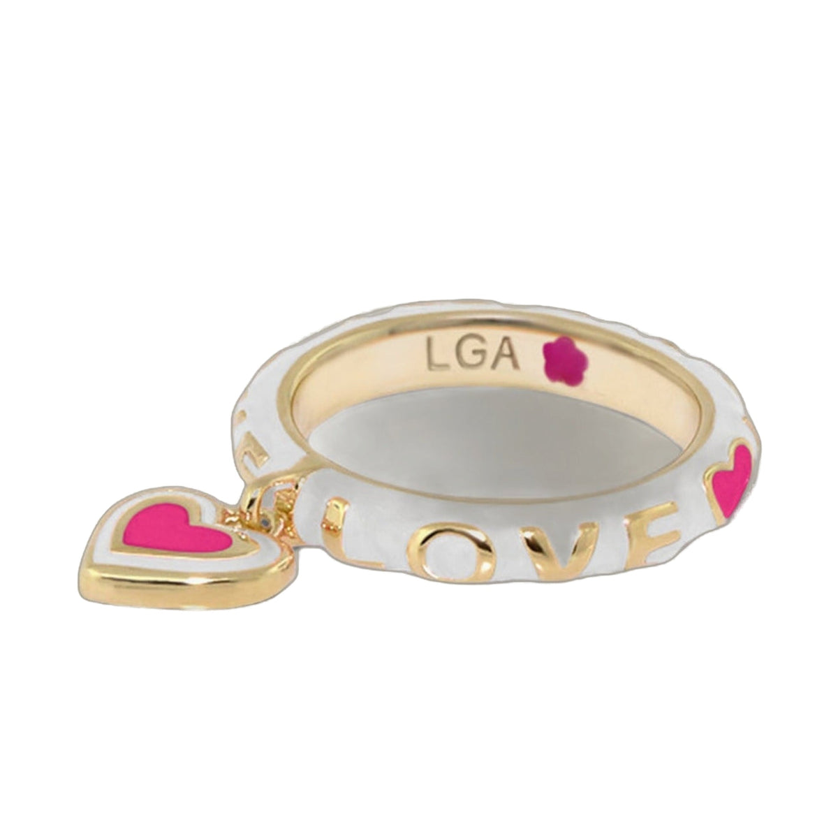 Charming 2 Stackable Ring — Love Heart Charm
