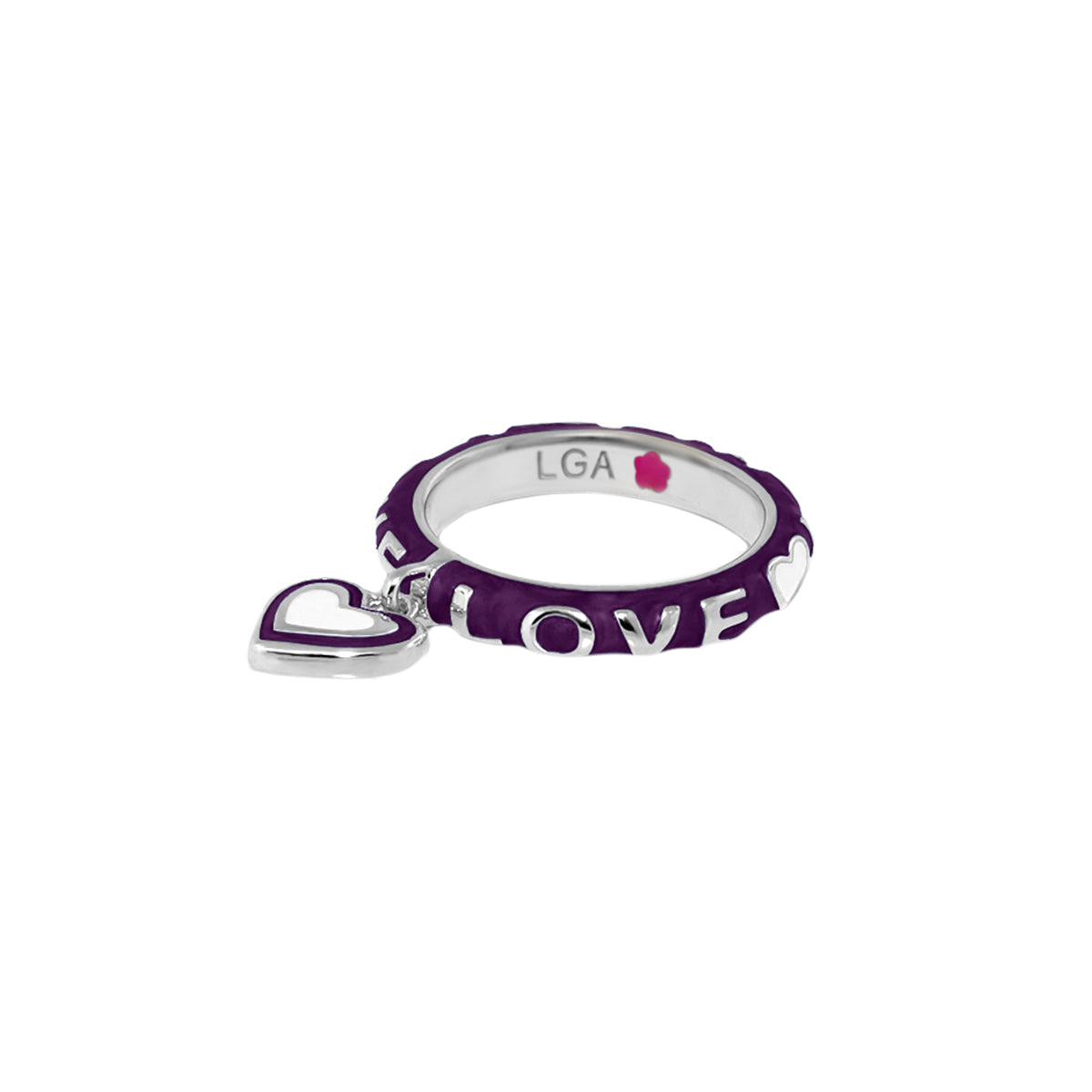 Charming 2 Stackable Ring — Love Heart Charm