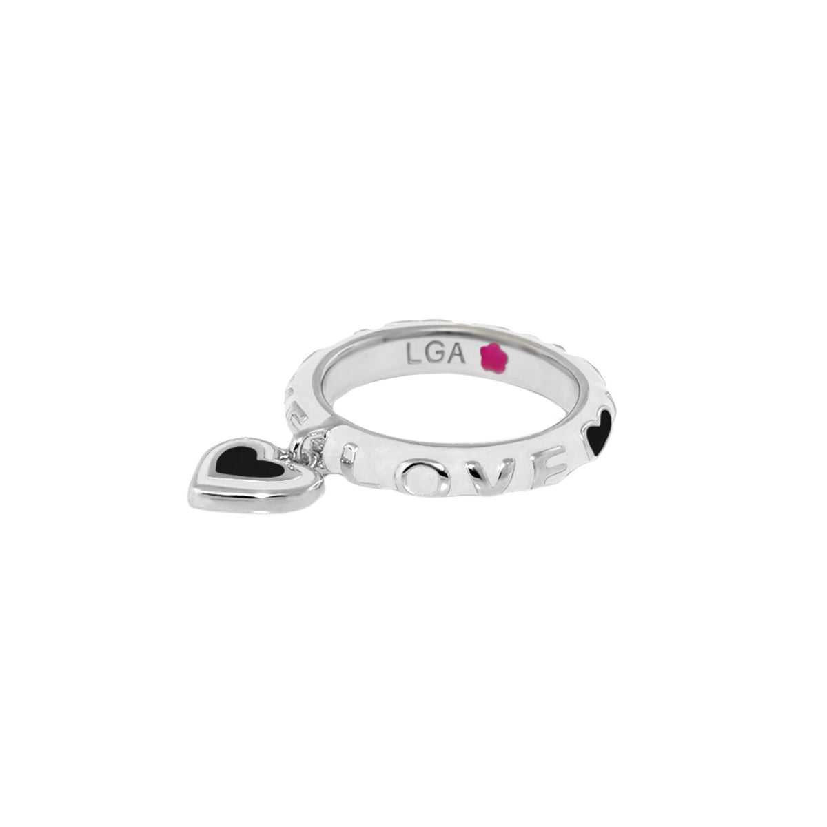 Charming 2 Stackable Ring — Love Heart Charm