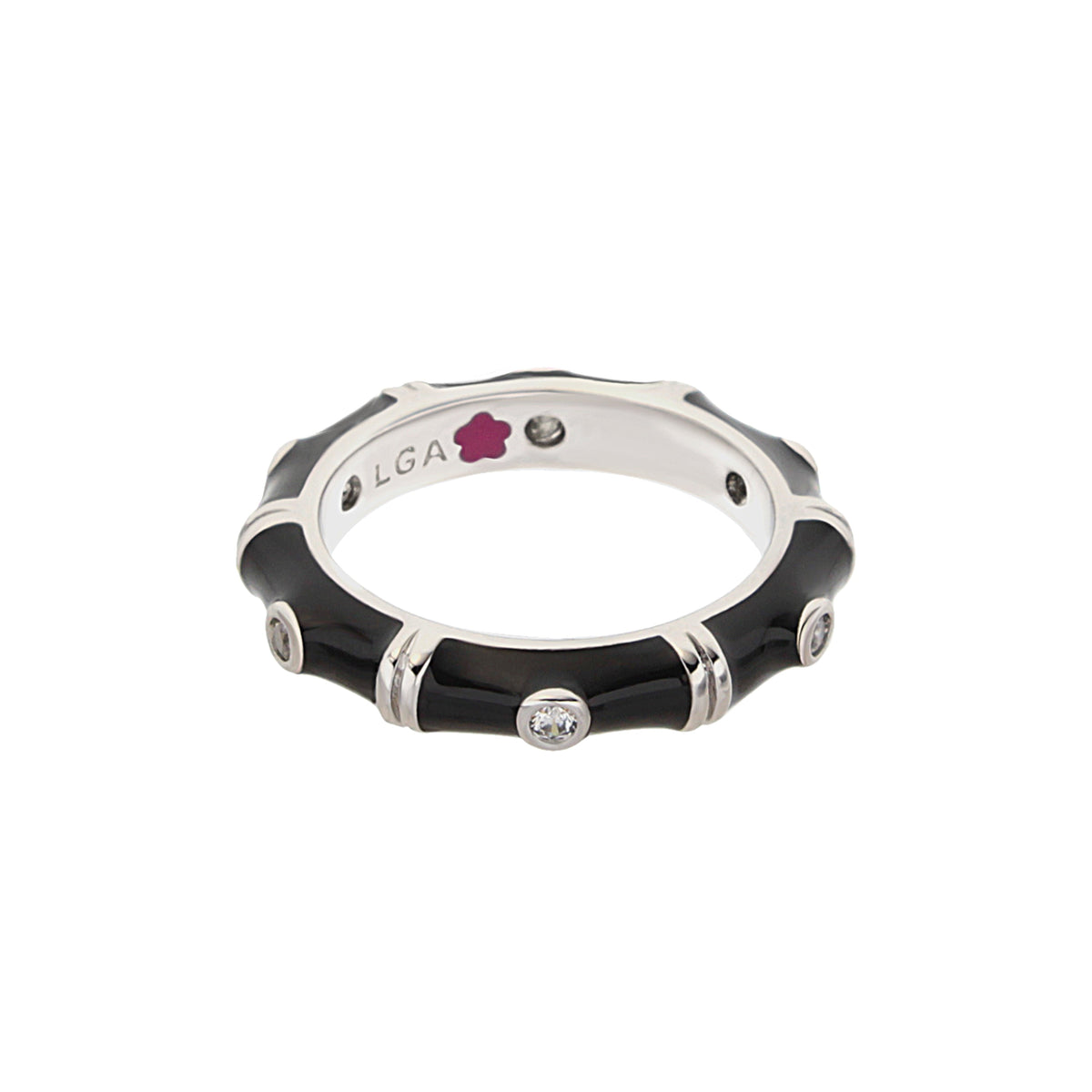Tiny Dots Stackable Ring — Crystal Dot Band