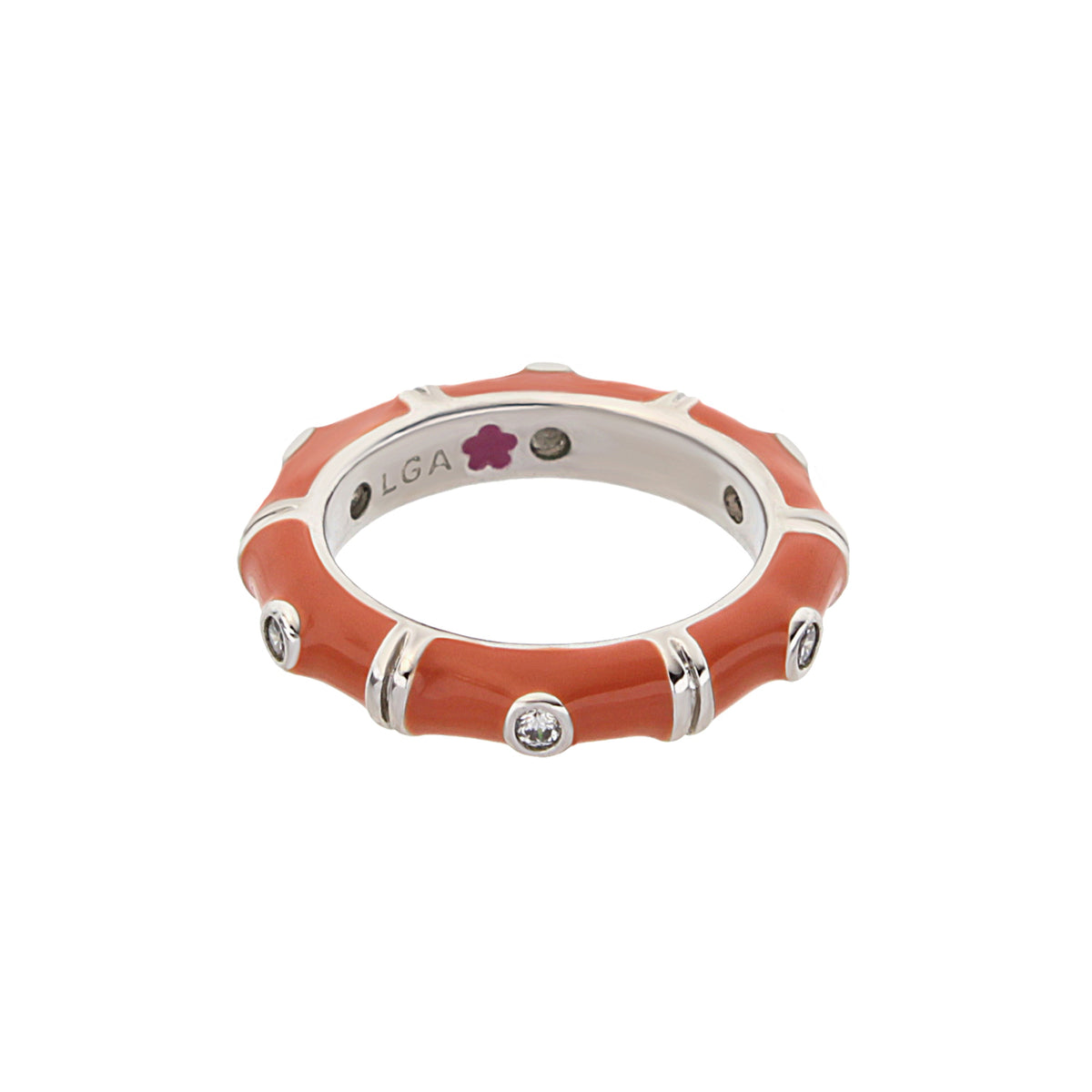 Tiny Dots Stackable Ring — Crystal Dot Band