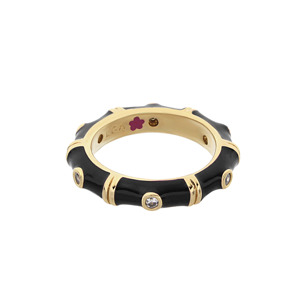 Tiny Dots Stackable Ring — Crystal Dot Band