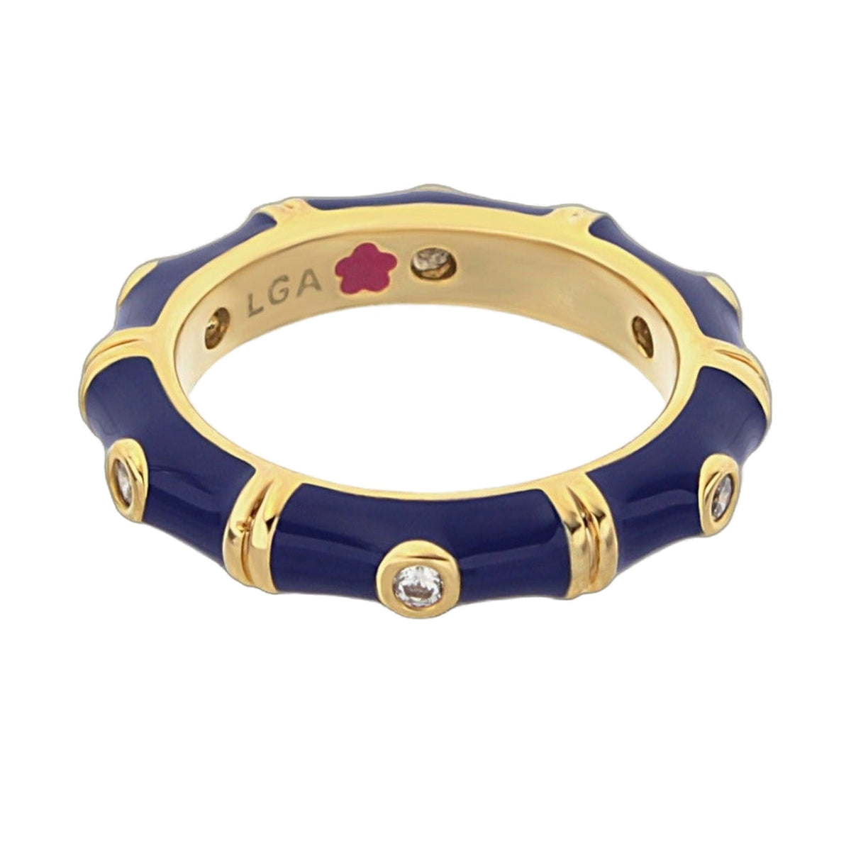 Tiny Dots Stackable Ring — Crystal Dot Band