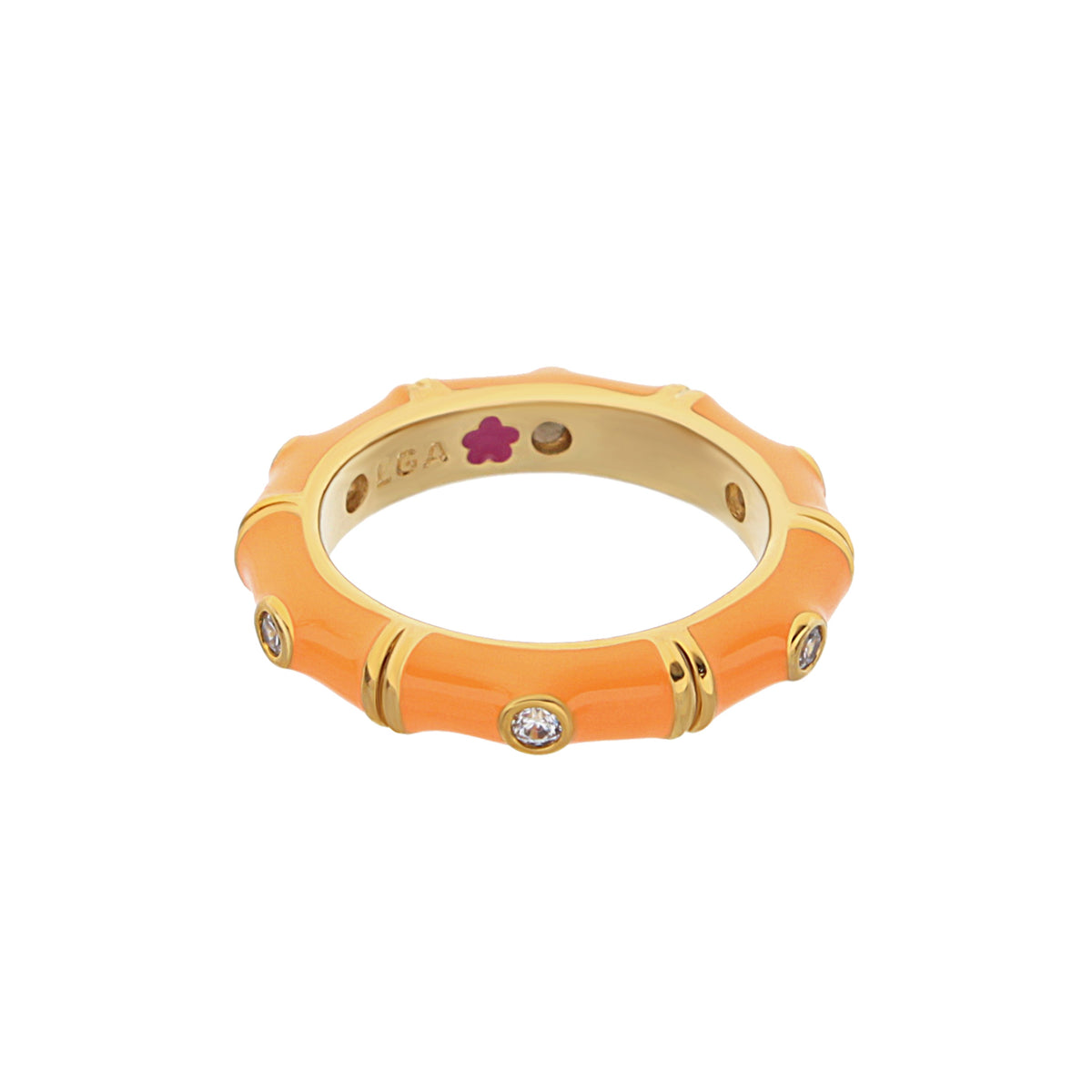 Tiny Dots Stackable Ring — Crystal Dot Band