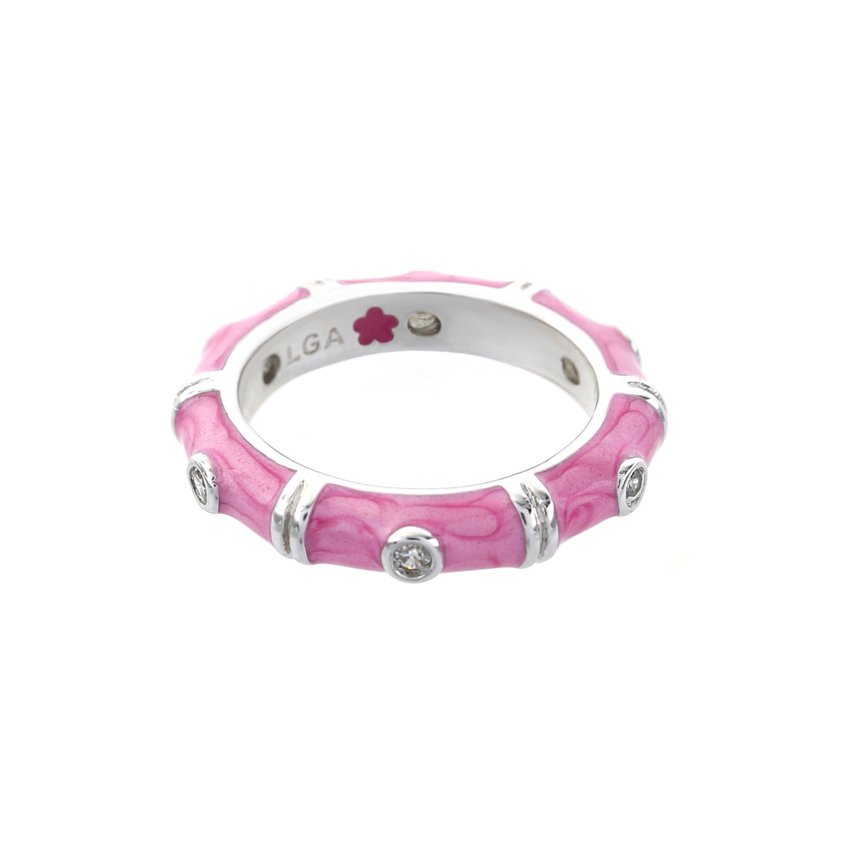 Tiny Dots Stackable Ring — Crystal Dot Band