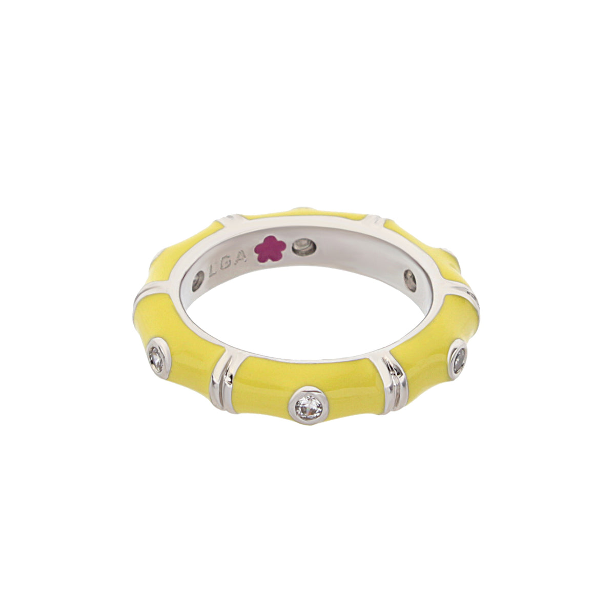 Tiny Dots Stackable Ring — Crystal Dot Band