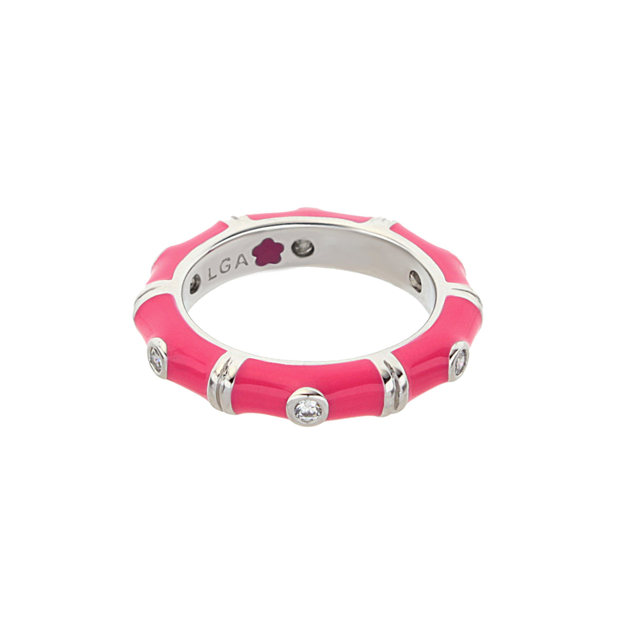 Tiny Dots Stackable Ring — Crystal Dot Band