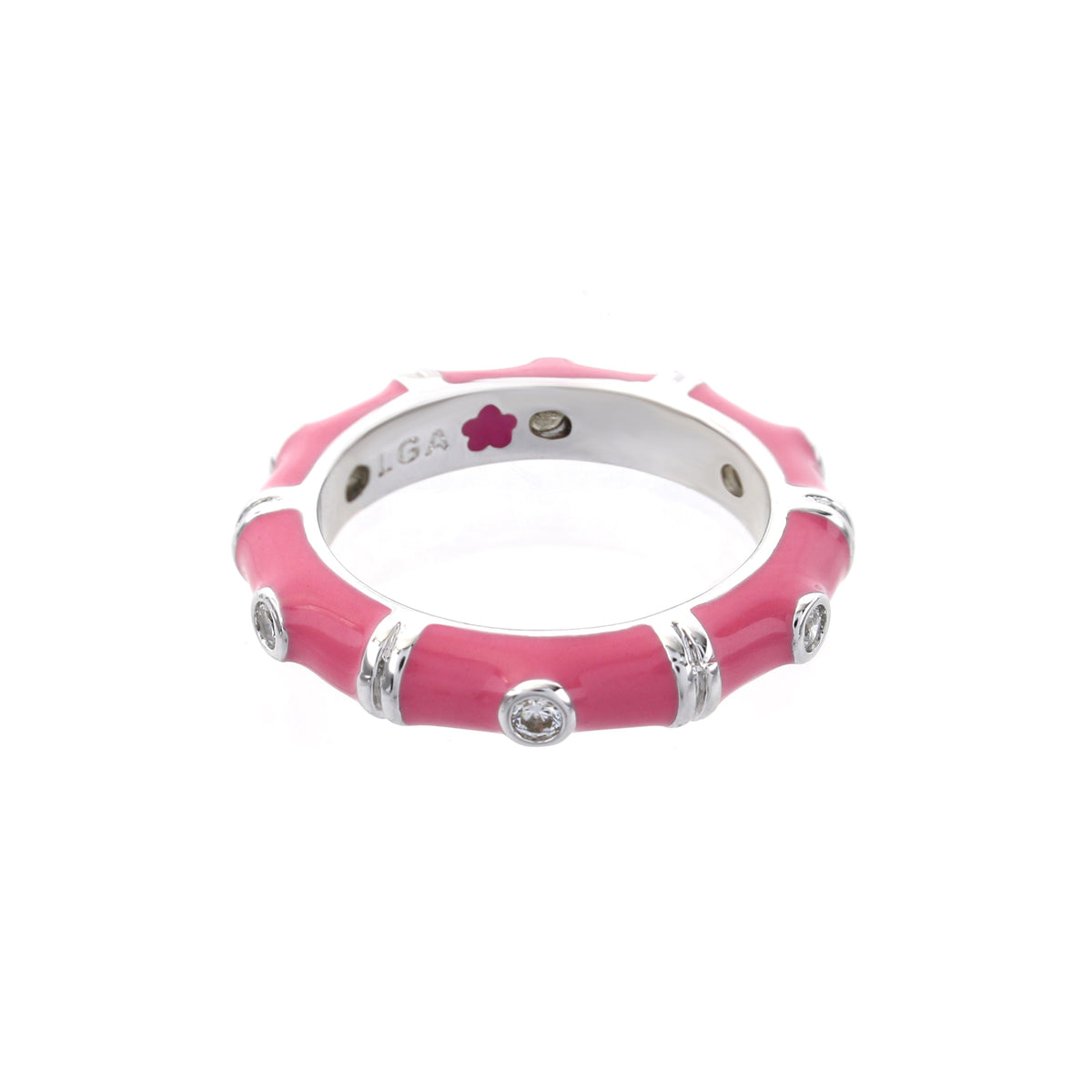 Tiny Dots Stackable Ring — Crystal Dot Band