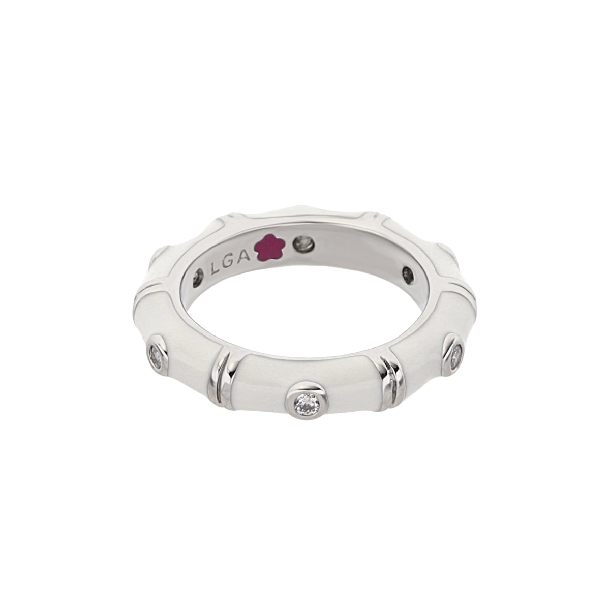 Tiny Dots Stackable Ring — Crystal Dot Band