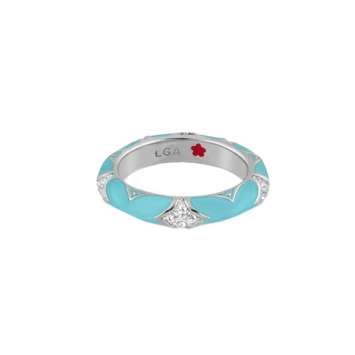 Stackable Fiesta Ring — Pavé Star Dome