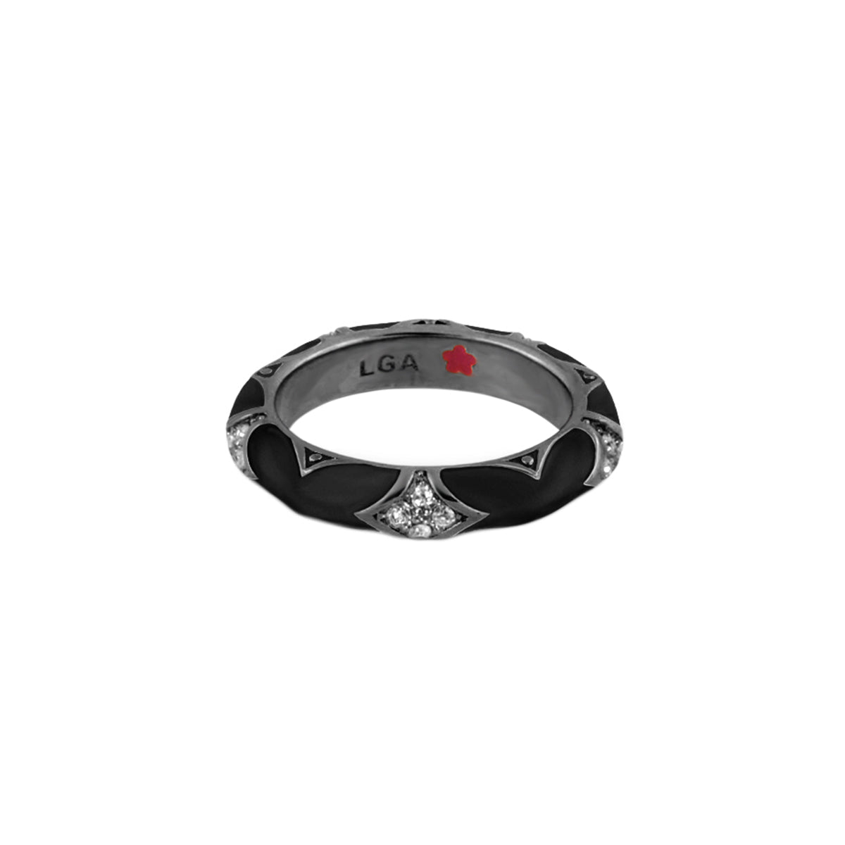 Stackable Fiesta Ring — Pavé Star Dome
