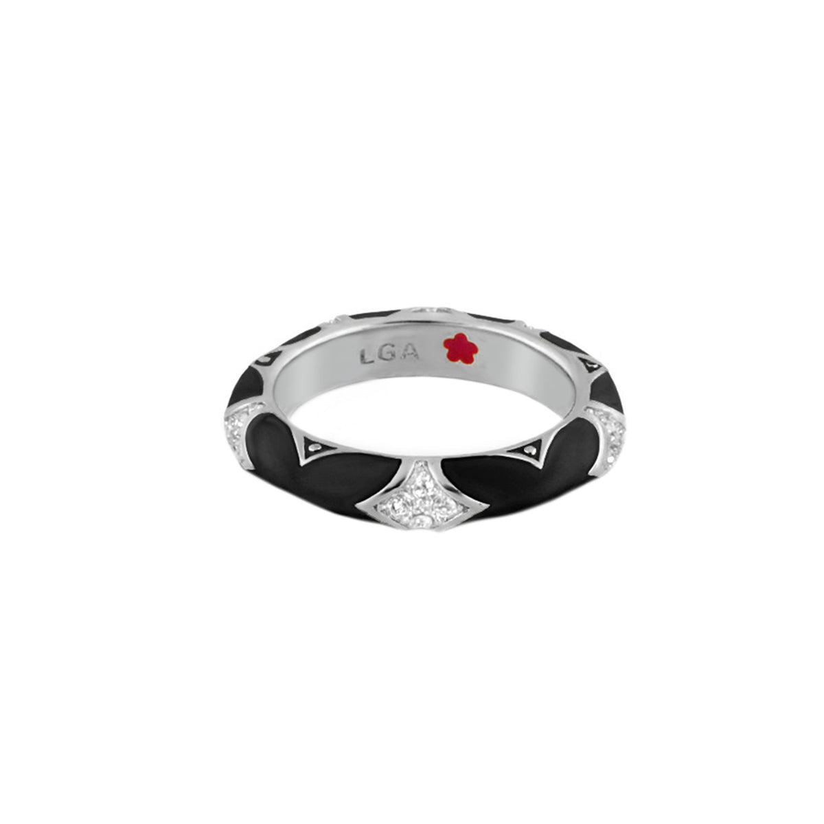 Stackable Fiesta Ring — Pavé Star Dome