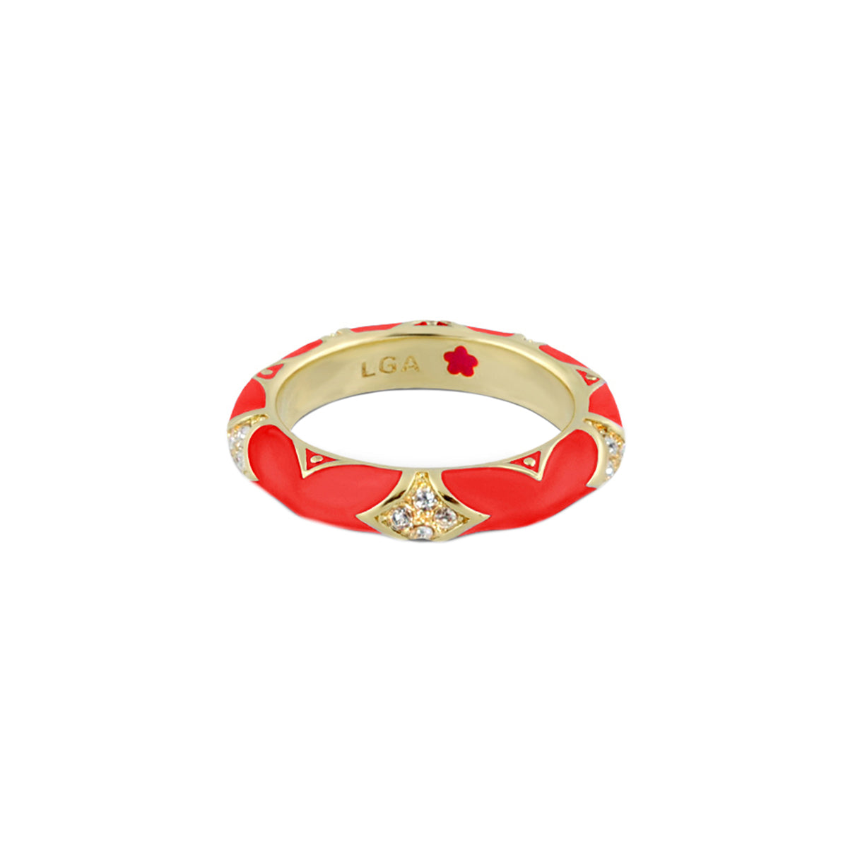 Stackable Fiesta Ring — Pavé Star Dome