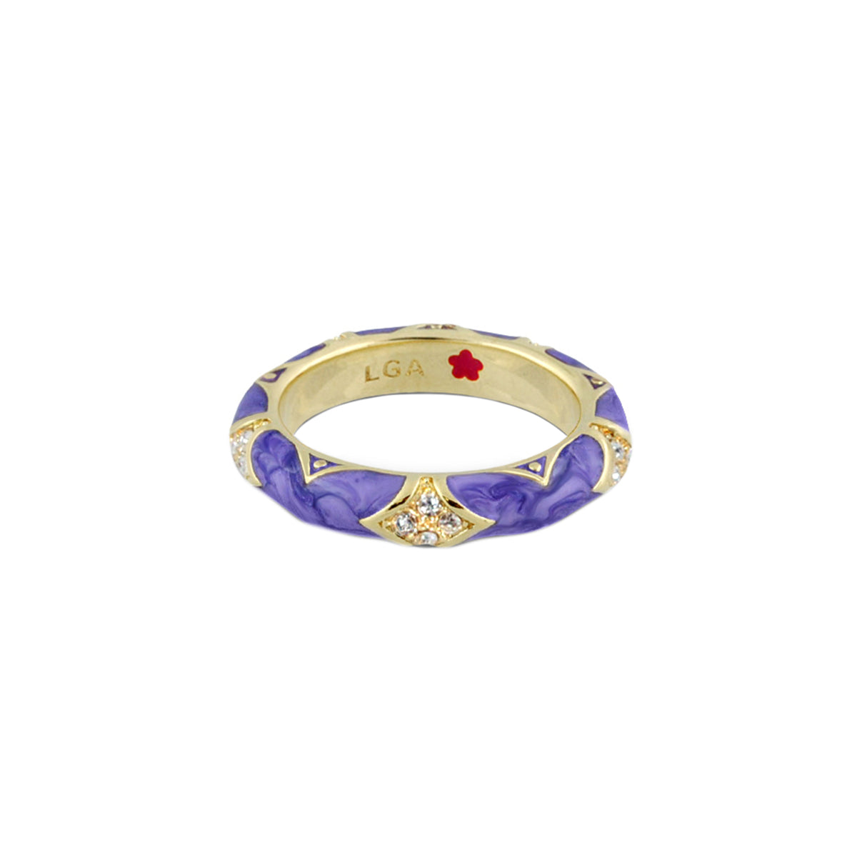 Stackable Fiesta Ring — Pavé Star Dome