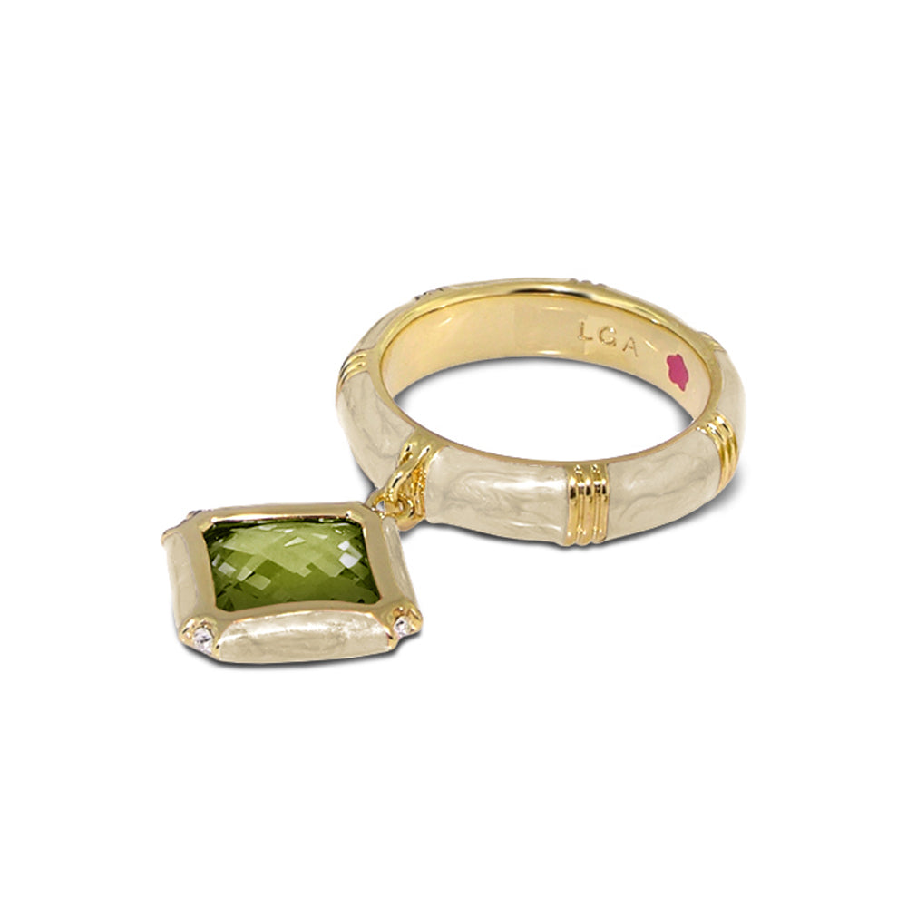Prince Charming Ring — Cushion Charm Ridged Band