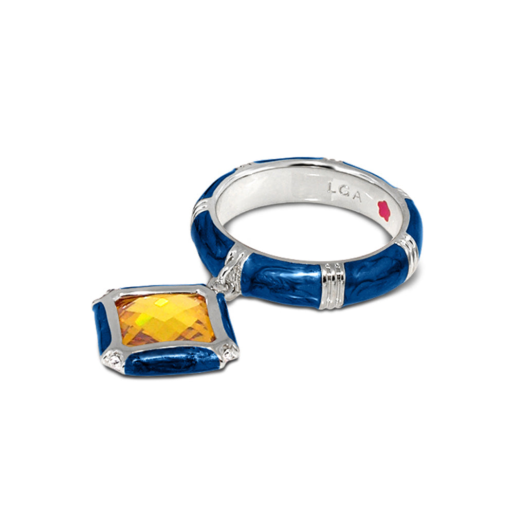 Prince Charming Ring — Cushion Charm Ridged Band