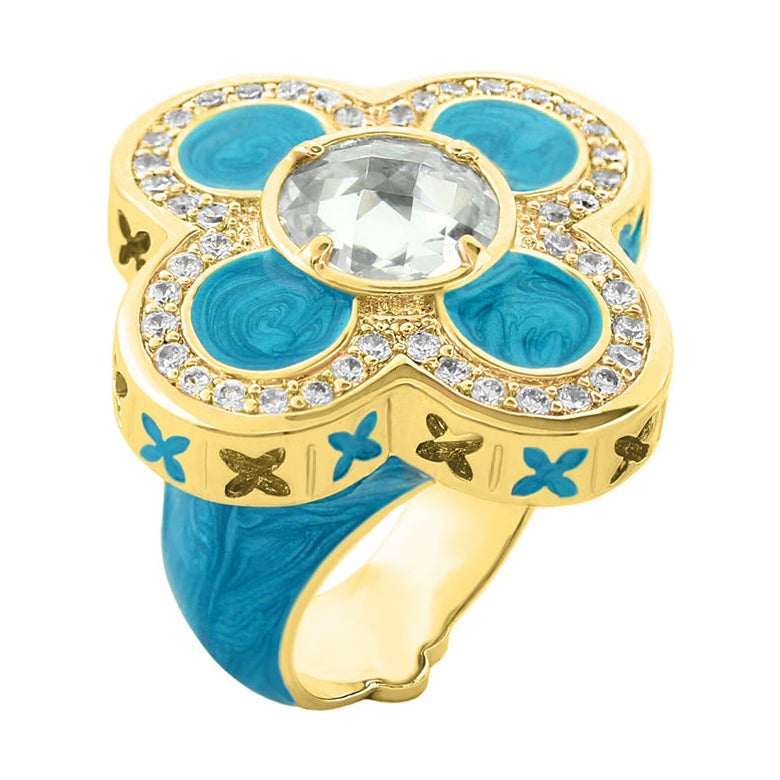 Floral Knight Cocktail Ring