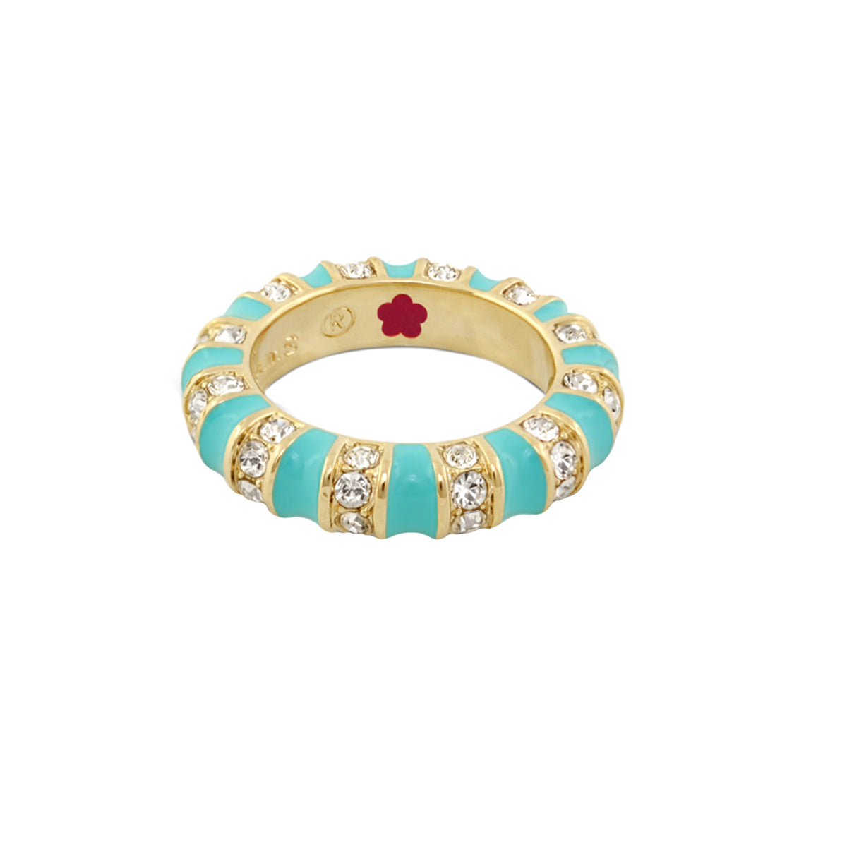 Stripe Tease Stackable Ring