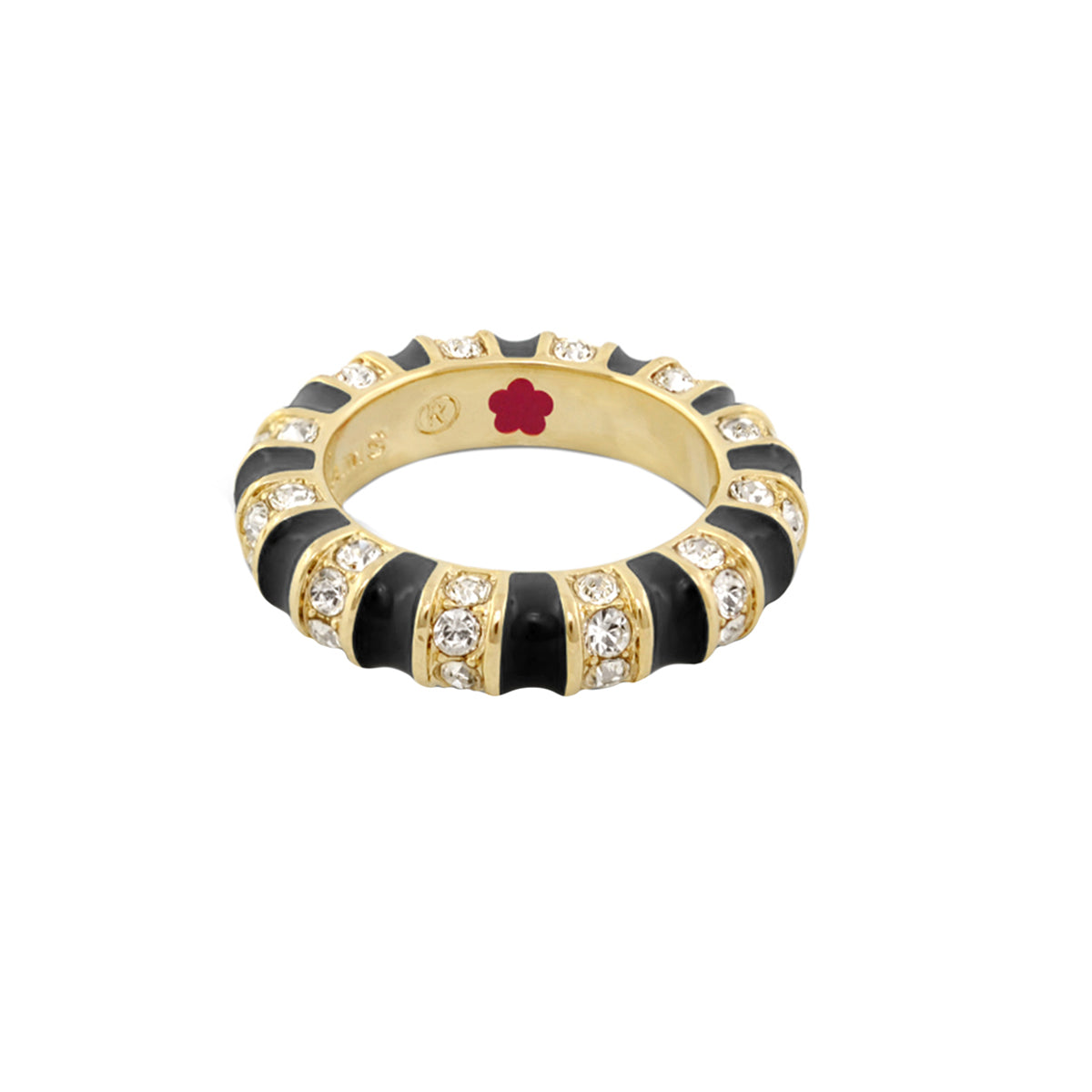 Stripe Tease Stackable Ring