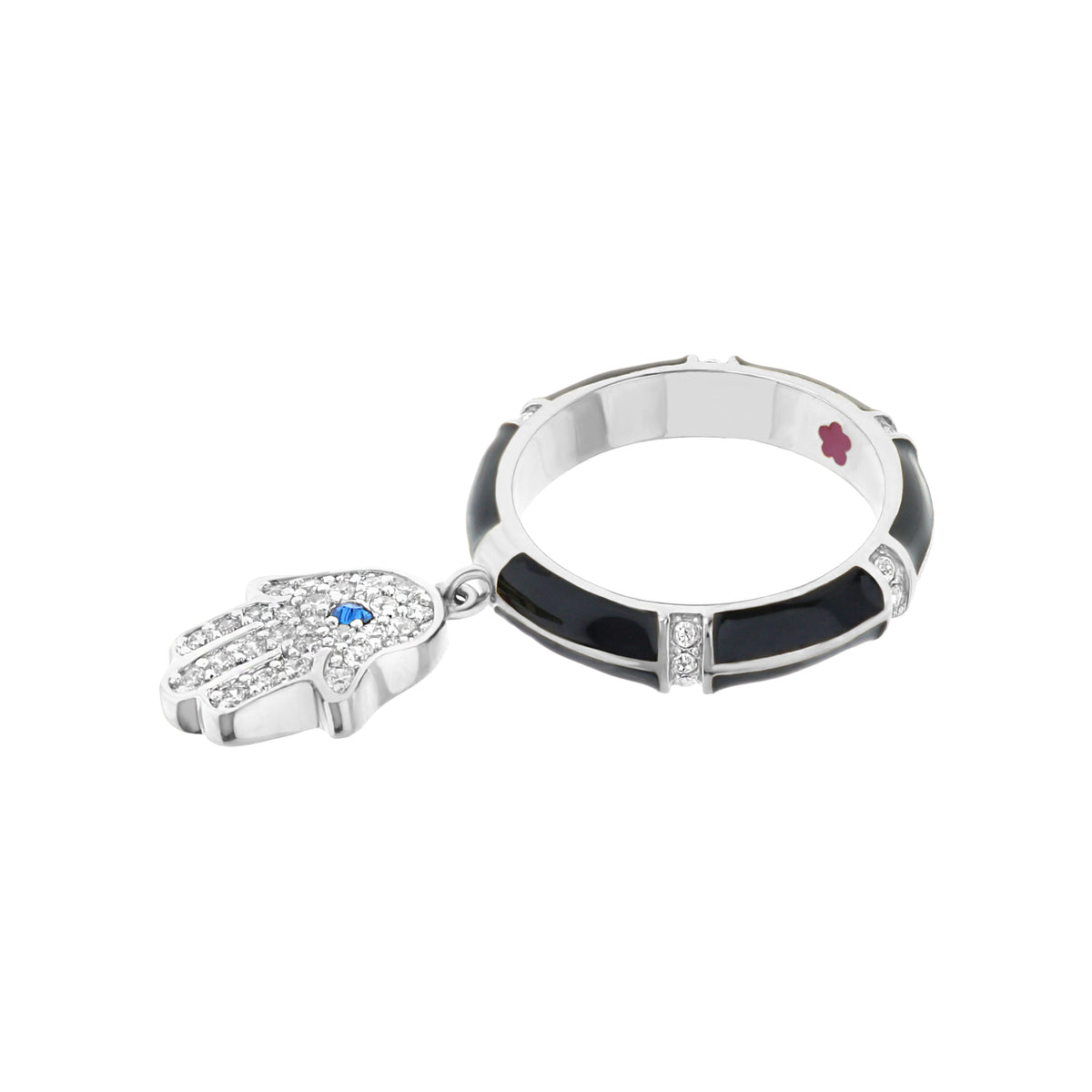 Lucky Hamsa Stackable Ring
