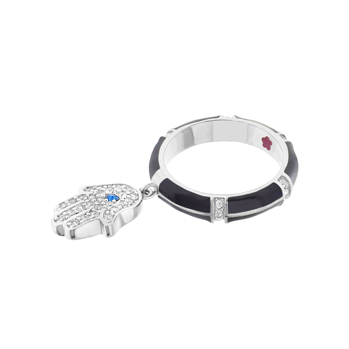 Lucky Hamsa Stackable Ring