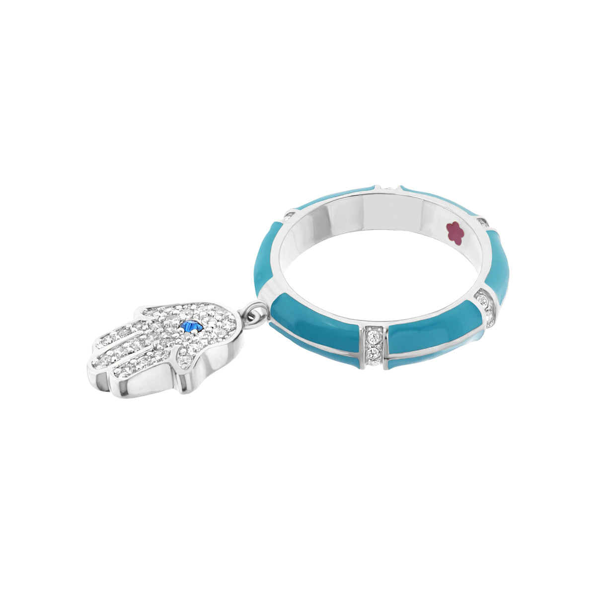 Lucky Hamsa Stackable Ring