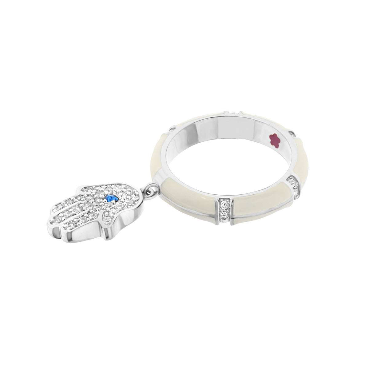 Lucky Hamsa Stackable Ring