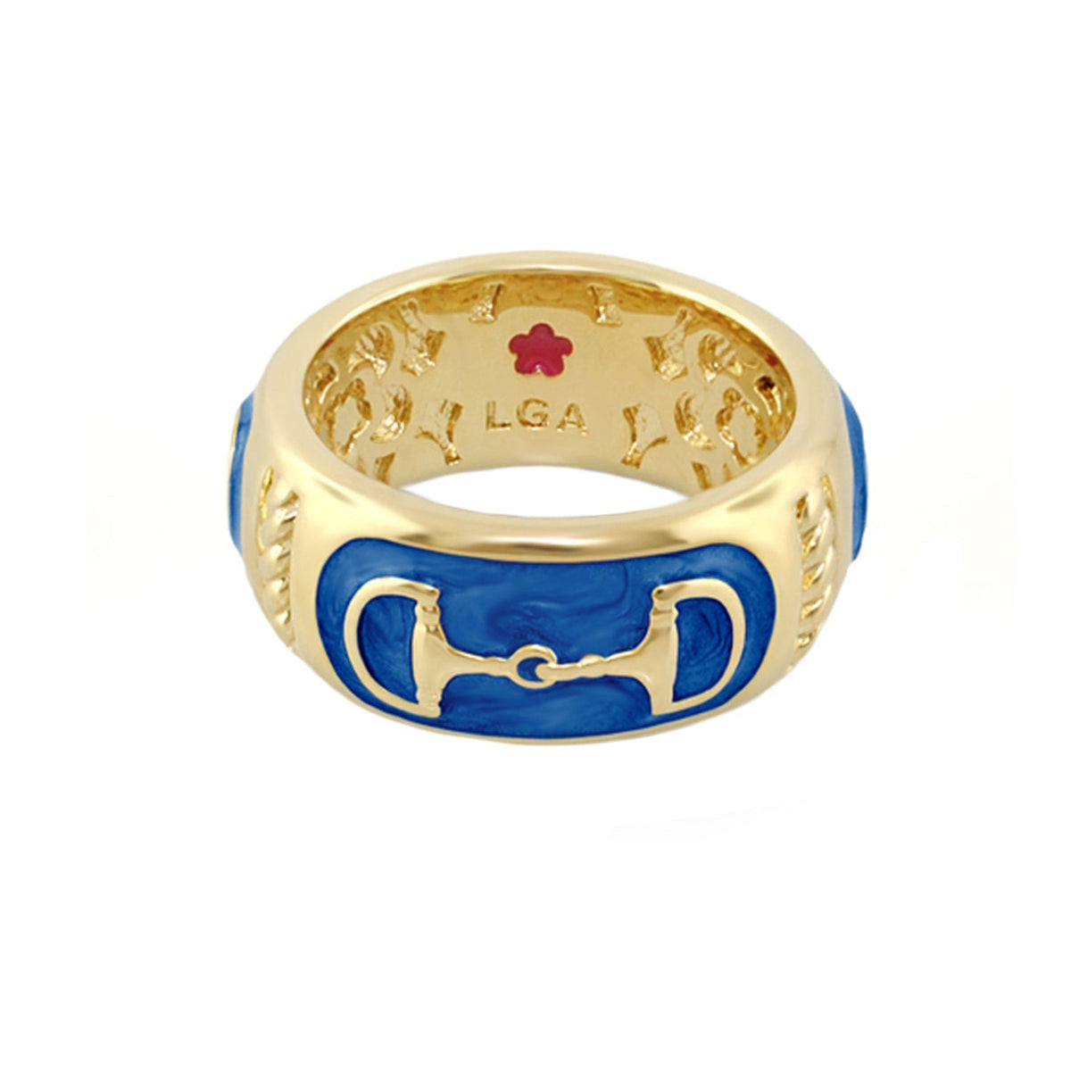 Equestrian Stirrup Ring — Black Horsebit