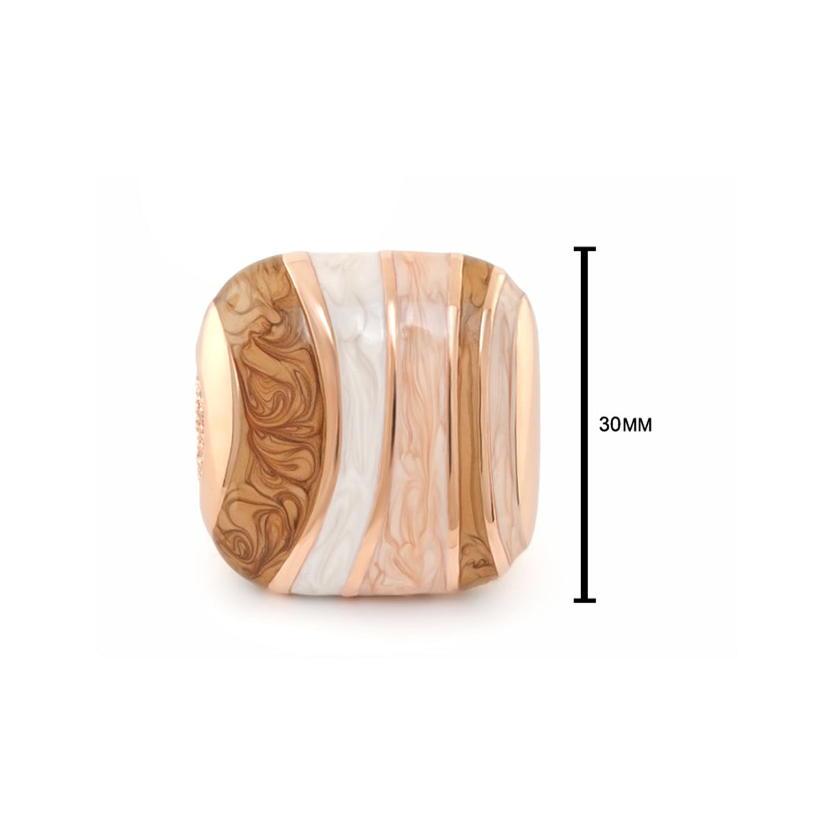 Stripes of Pave Cocktail Ring
