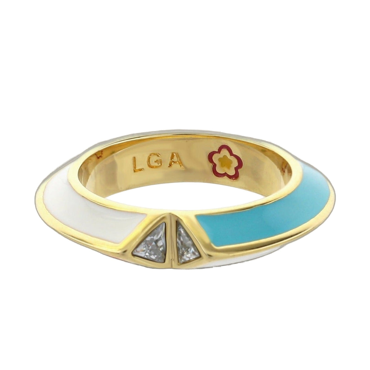 Petit Gateau Stackable Ring — Knife-Edge Pavé