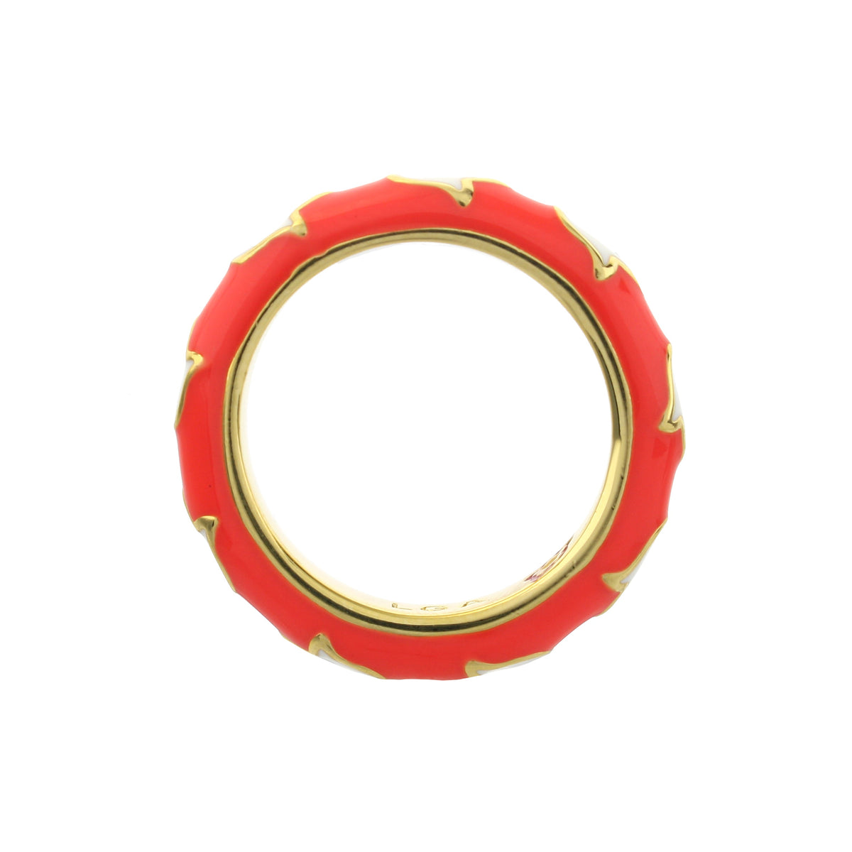 Petit Gateau Stackable Ring — Red Hearts