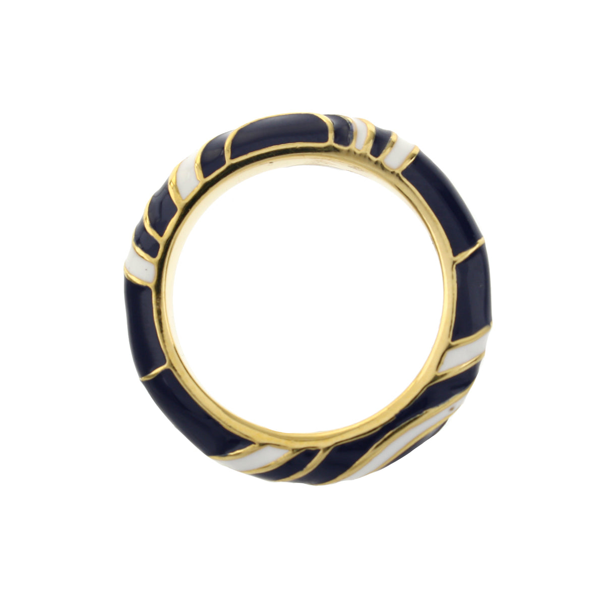 Petit Gateau Stackable Ring — Swirl Stripe