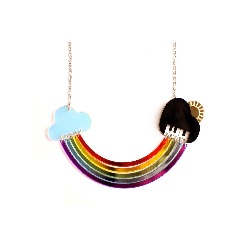 Rainbow Piano Necklace by Laliblue by Quirks! at Shirley Shoppe