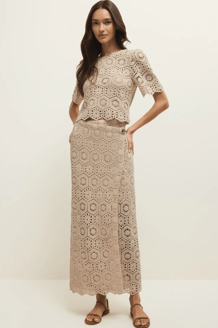 Raquel Lace Cropped Top by z supply at Shirley Shoppe