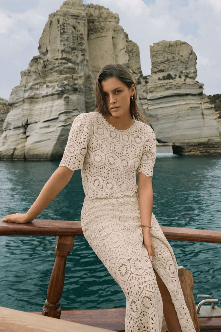 Raquel Lace Skirt by z supply at Shirley Shoppe