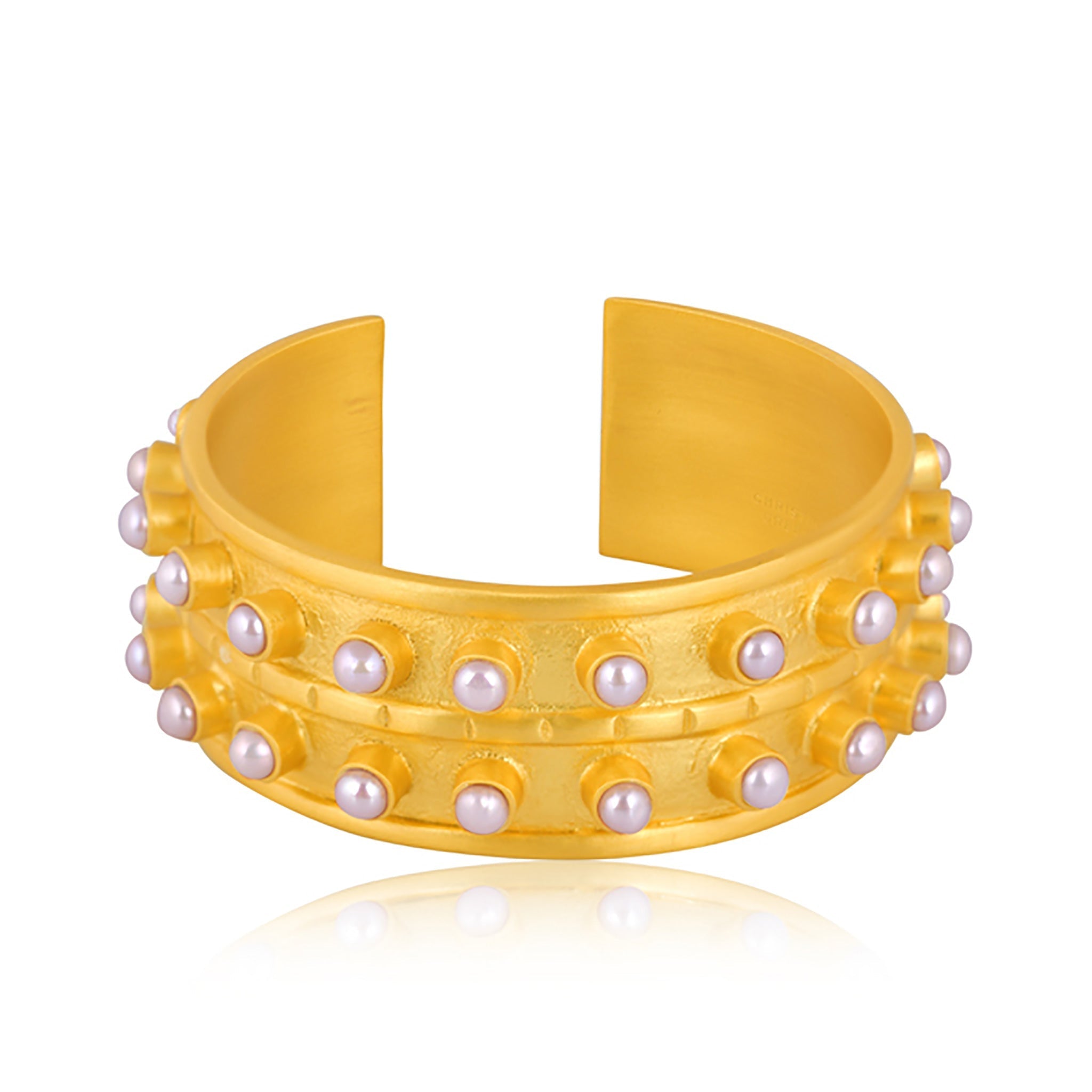 Ray of Light Cuff - Pearl by Christina Greene at Shirley Shoppe