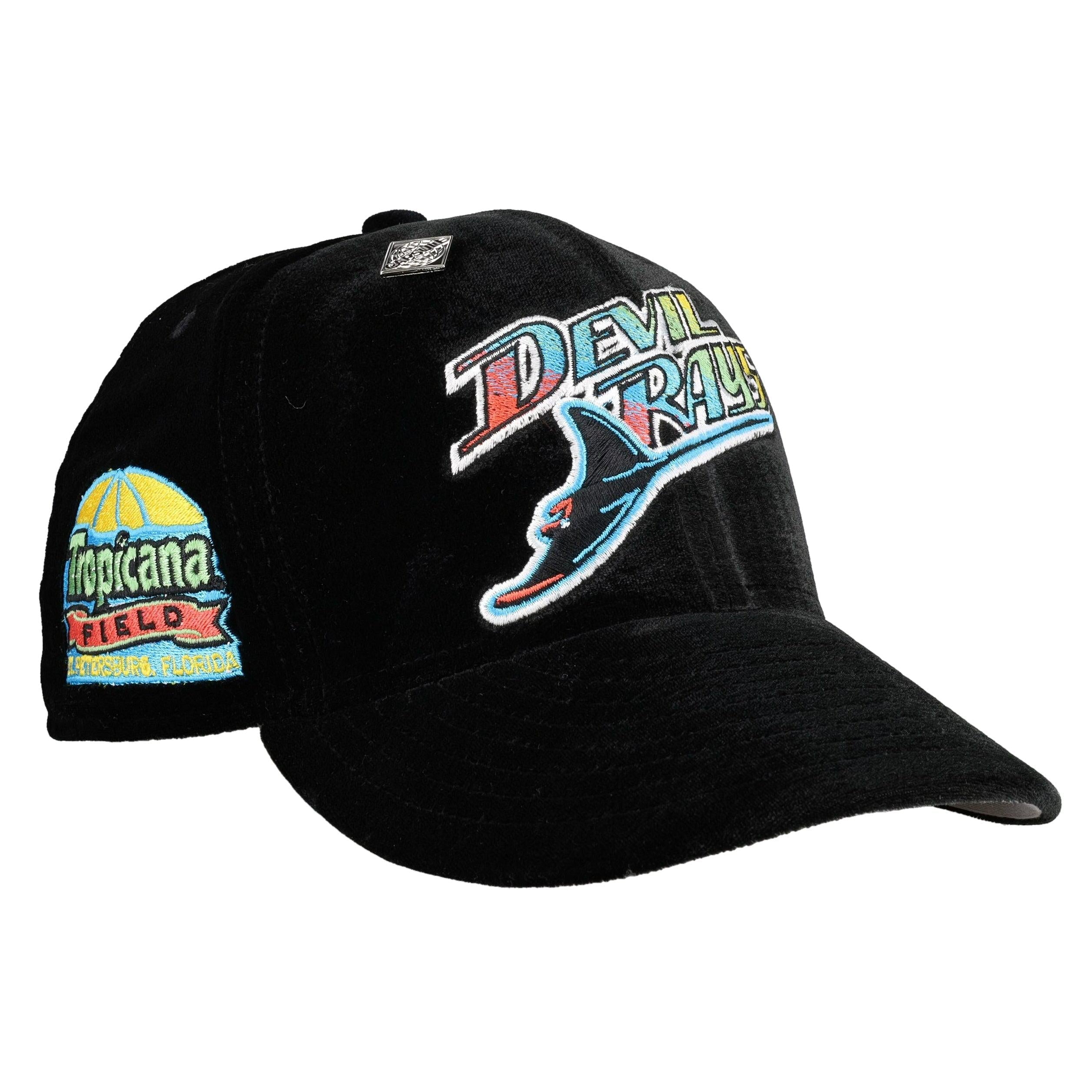Tampa Bay Rays Velvet Tropicana Field Patch 59Fifty Fitted Hat