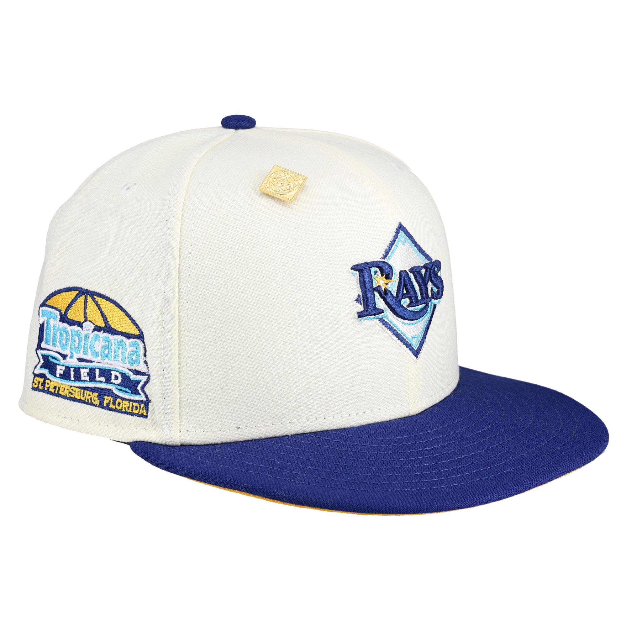 Tampa Bay Rays Tropicana Field Patch Chrome 59Fifty Fitted Hat