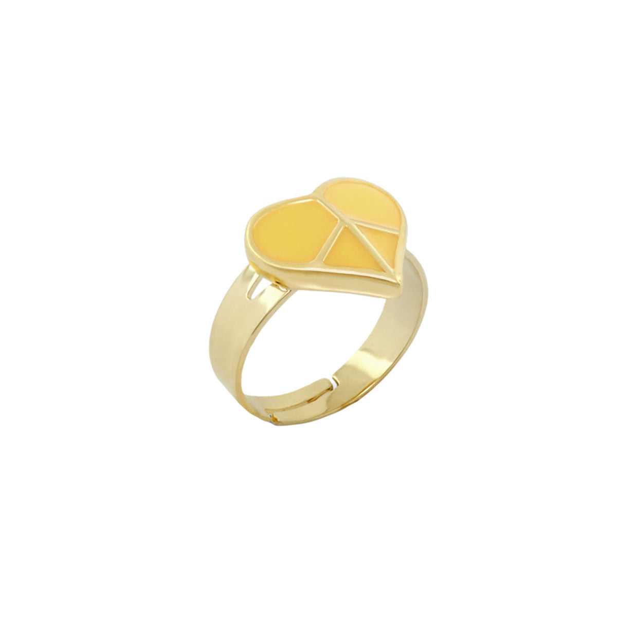 Peace Sign Girls Stackable Ring