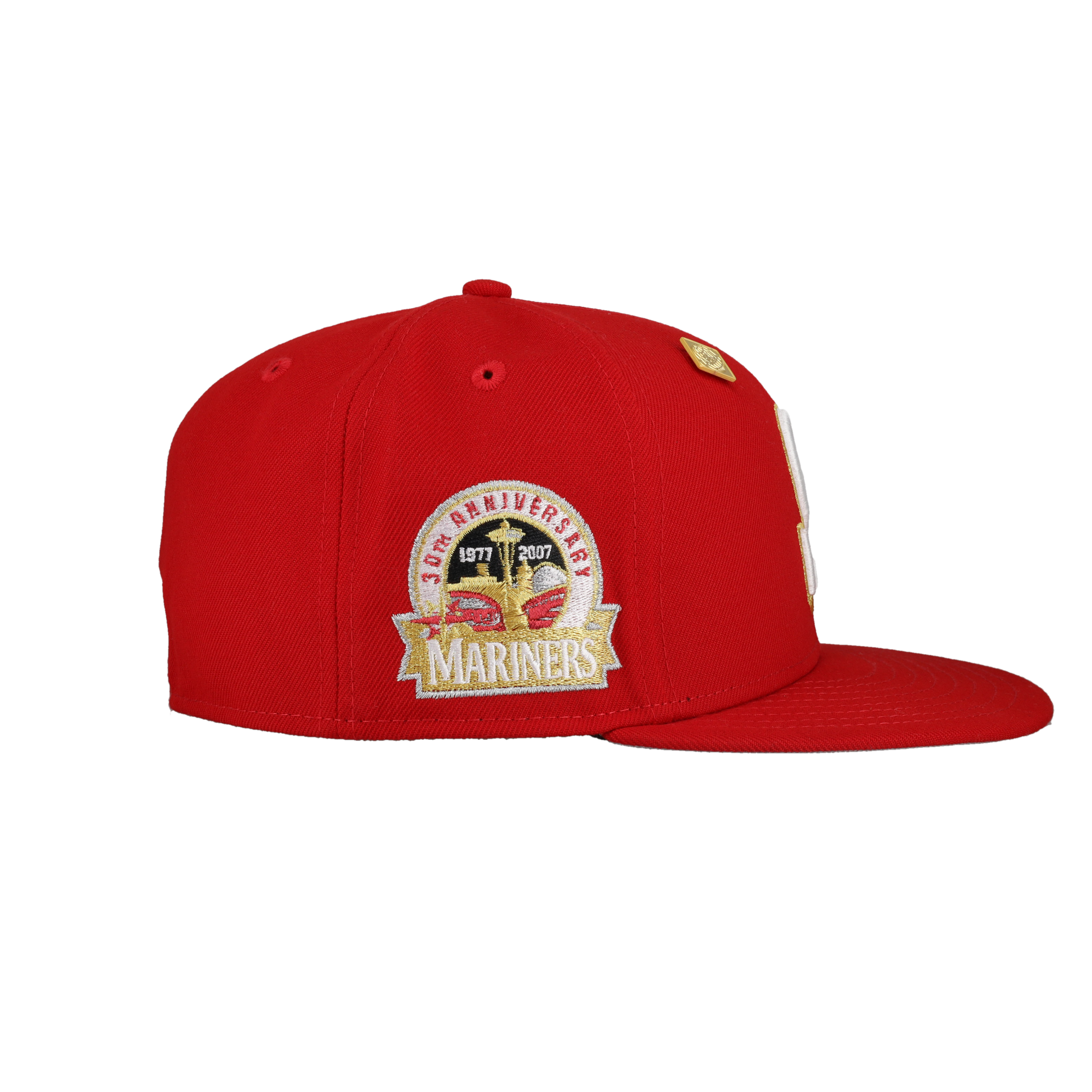 Seattle Mariners Red 30th Anniversary Patch 59Fifty Fitted Hat