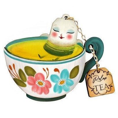 Relax Tea Brooch by Laliblue by Quirks! at Shirley Shoppe