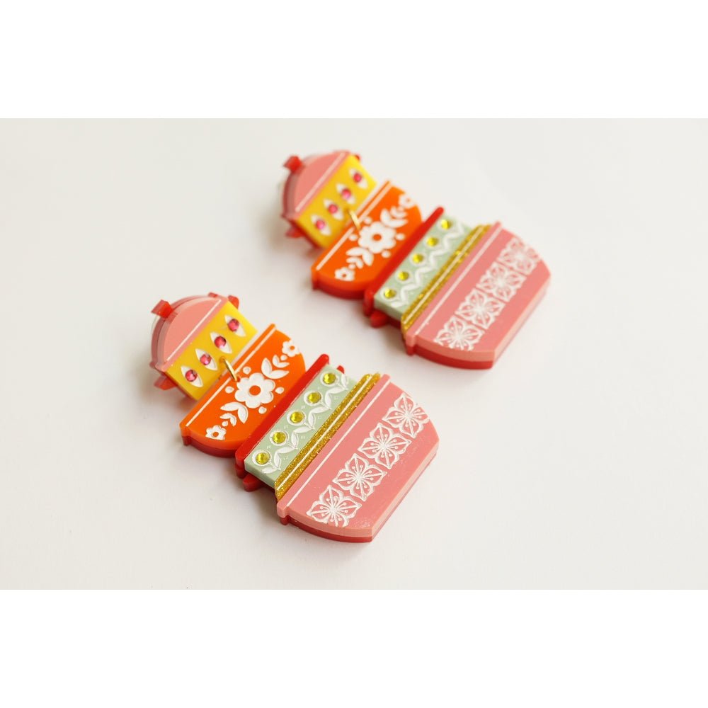 Retro Pyrex Container Earrings by Laliblue – Retro Statement Jewelry Laliblue by Quirks! at Shirley Shoppe